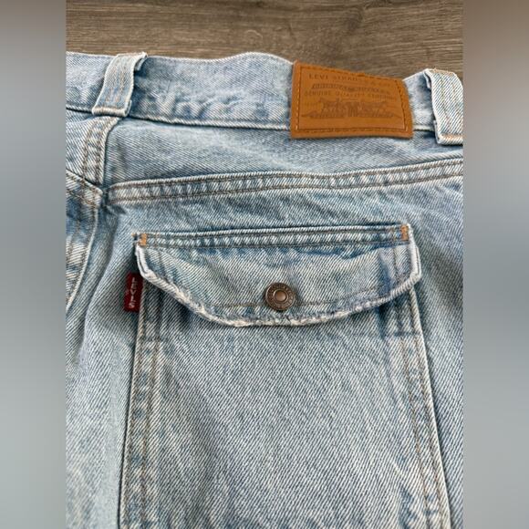 Levi's Women Middy Ankle Bootcut Jeans Size 28 Vintage Inspired Big E Light Wash - Picture 8 of 11